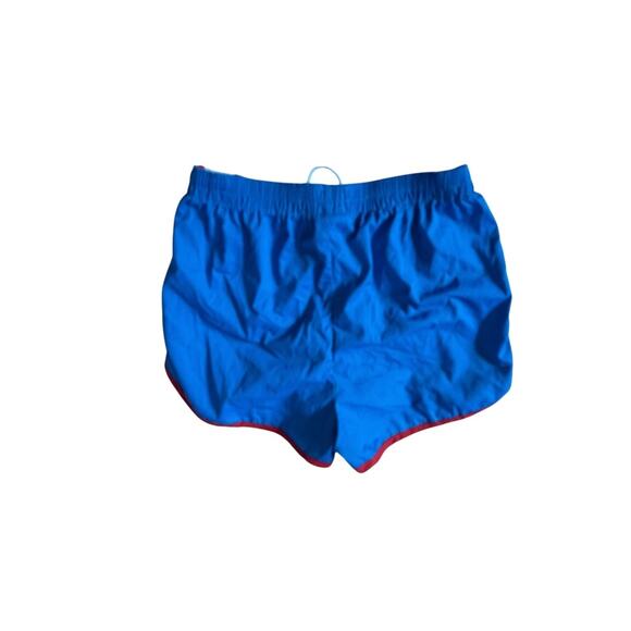 VTG Off The Wall Men’s Nylon Running Shorts Blue Red White Lined SZ Small 80s - Picture 6 of 9